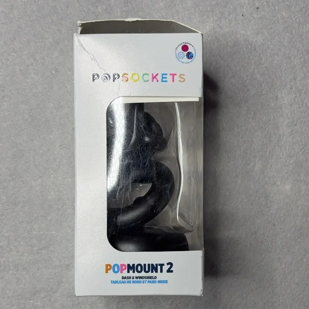 PopSockets PopMount 2 Car Mount Dashboard Windshield Rotating Adjustable Black